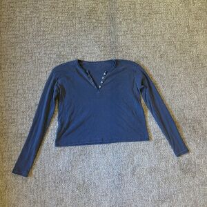 Brandy Melville Navy Long Sleeve Tee